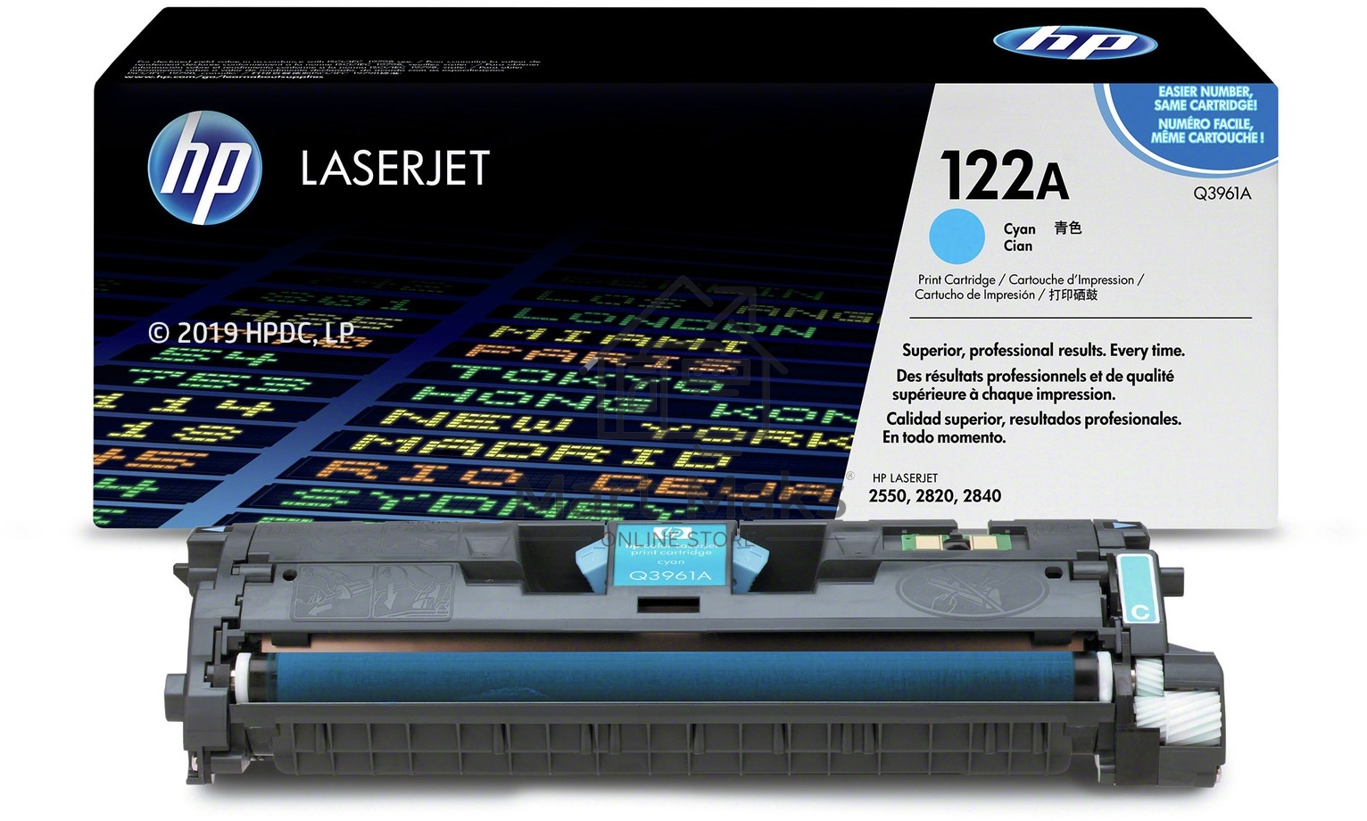 Картридж лазерный HP Color LaserJet Q3961A голубой для Color LaserJet 2550