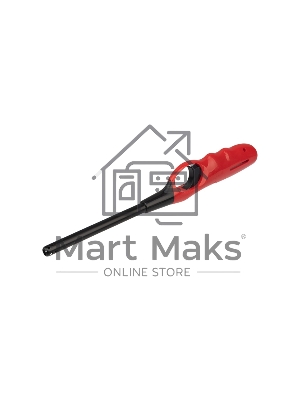 Бытовая газовая пьезозажигалка с классическим пламенем, многоразовая (1 шт.) красная СК-302L Сокол