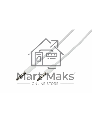 Аудиокабель Rexant 3,5 мм штекер-штекер 0,5 м белый