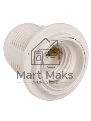 Патрон электрич. E27 Ппл27-04-К12 с кольцом пластик. бел. (инд. упак.) ИЭК EPP11-04-02-K01