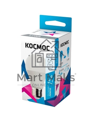 Лампа светодиодная LED BASIC A60 15Вт 220В E27 4500К Космос LkecLED15wA60E2745