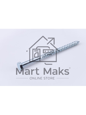 Шуруп сантехнический 6.0х70 цинк. DIN571 (уп.40шт) коробка СТРОЙМЕТИЗ UTORM2170504