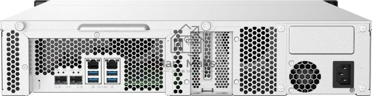 Сетевое хранилище без дисков SMB QNAP TS-832PXU-4G 8-Bay AL324 quad-core 1.7 GHz 2U rackmount NAS, 4GB DDR4 UDIMM RAM (max 1x16GB), SATA 6Gb/s, 2x 10GbE SFP+ LAN, 2x2.5 GbE LAN, 1x PCIe Gen2 x2 slot. W/o RAIL-B02