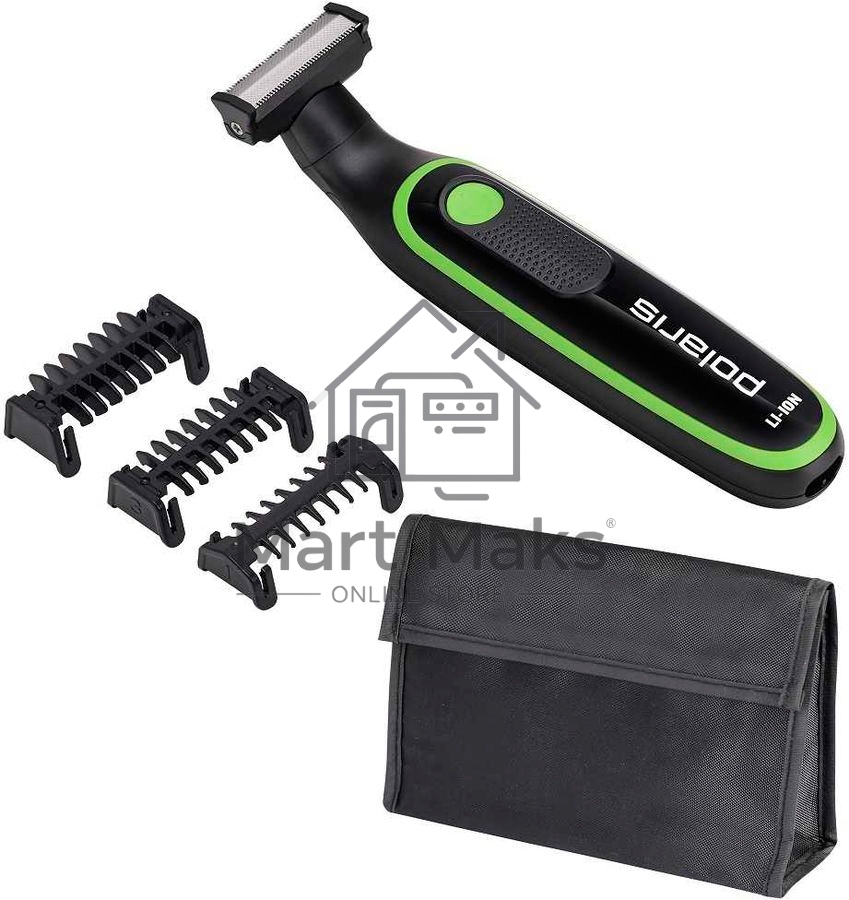 Машинка для стрижки Polaris PHC 0303RB черный/лайм 240Вт