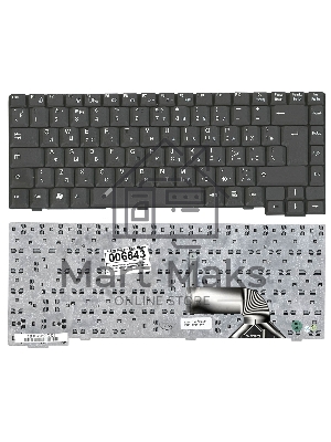 Клавиатура для ноутбука Fujitsu Siemens Amilo M6450 M6450G черная