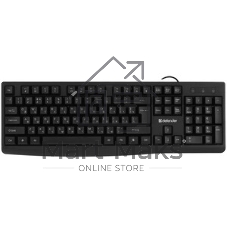Клавиатура Defender Navigator HB-138 проводная, USB Type-A, чёрный