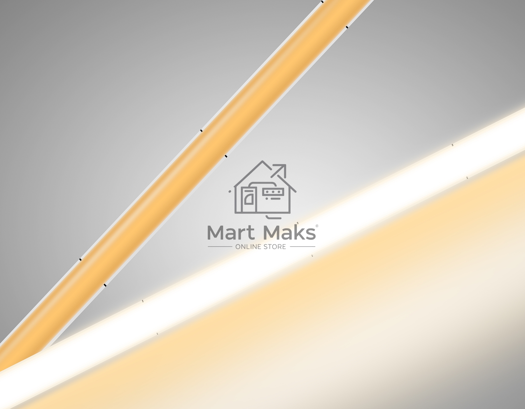 Светодиодная лента Ambrella light GS4601 COB 384Led/ 7W m/ 24V IP20 3000K/ 5m*3mm*2mm (2 конт.)