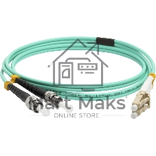 Патч-корд Lanmaster LAN-2LC-2ST/OM3-1.0 2x9/125 OS1/OS2 LC дуплекс-ST дуплекс 1м LSZH