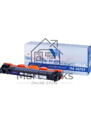 Картридж NVPrint NV-TN1075T (тип TN-1075) Black черный, 1000 стр., для Brother HL-1110R/1112/1210WR/1212/DCP-1510R/1512/1610WR/1612WR/MFC-1810R/1815/1912WR