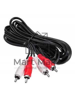 Кабель соединительный аудио Buro 2хRCA (m)/2хRCA (m) 3м. черный BAAC024-3 Кабель соединительный аудио Buro 2хRCA (m)/2хRCA (m) 3м. черный BAAC024-3