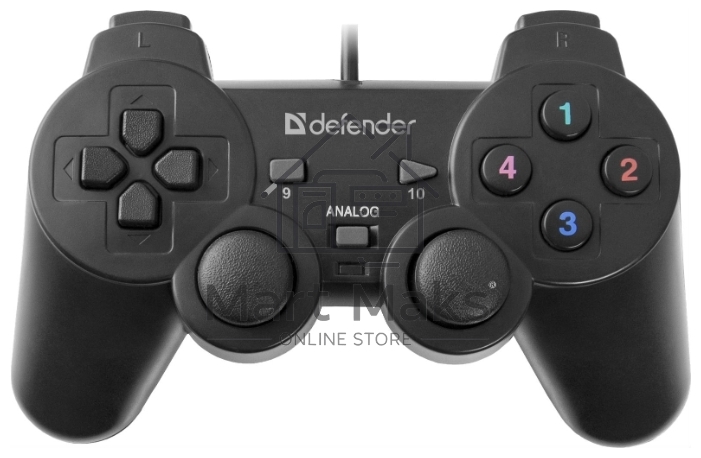 Геймпад Defender Omega USB, Проводной геймпад, 12 кнопок, 2 стика