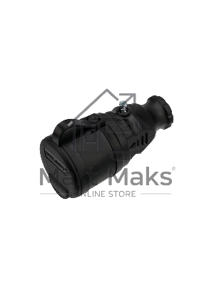 Розетка переносная влагозащищенная Rexant с крышкой, с/з, 16 А, IP44 каучук