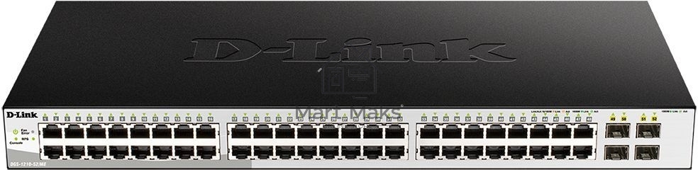 Коммутатор D-Link Managed Gigabit Switch with 48 10/100/1000Base-T + 4 SFP Ports DGS-1210-52/ME/B1A