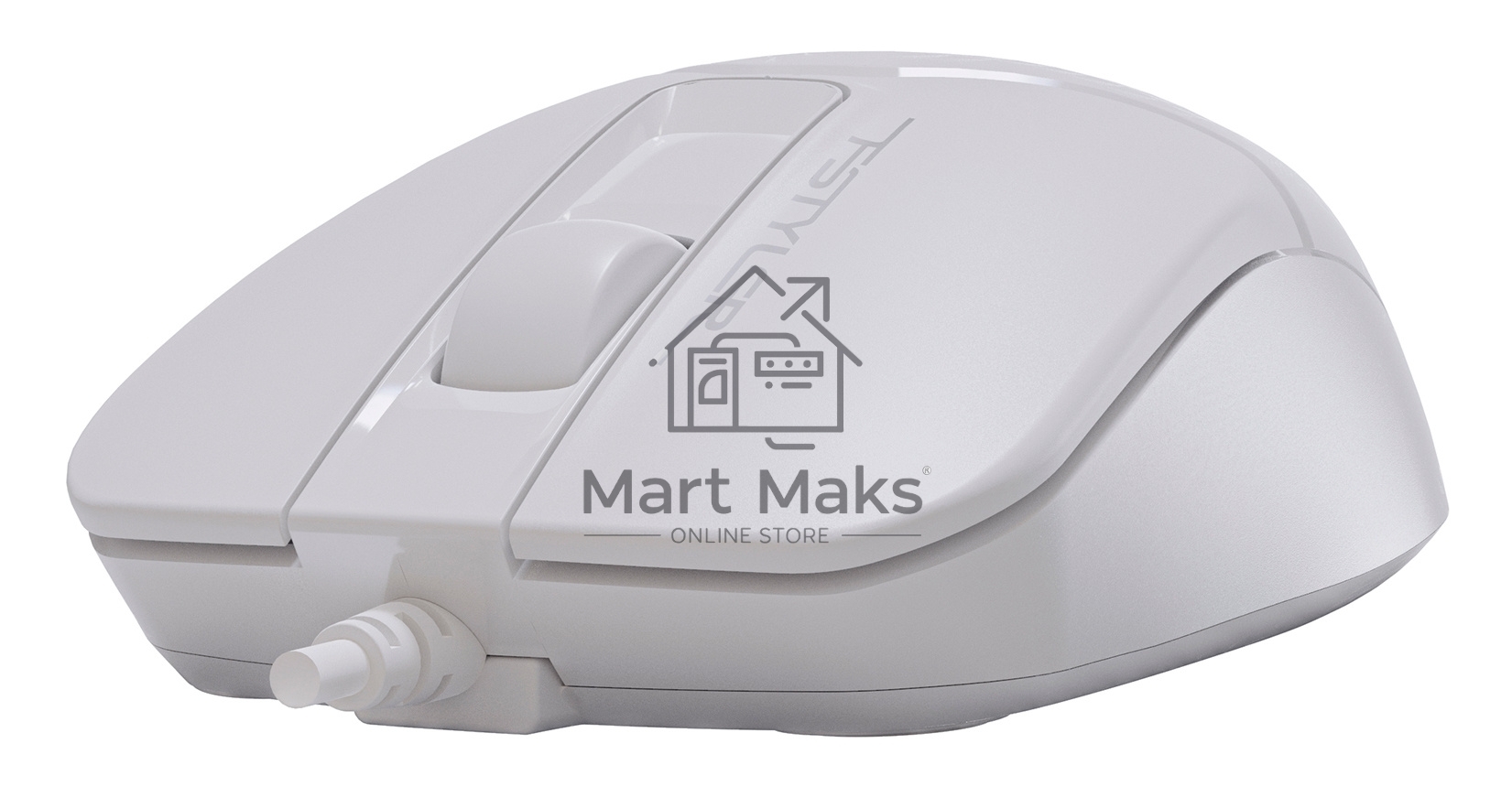 Мышь проводная A4Tech Fstyler FM12S белый, 1200 dpi, USB, кнопки - 3