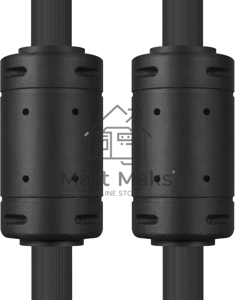 Кабель Greenconnect SVGA 7.0м черный, позолоченные контакты, ферритовые кольца, OD8.0mm. 15M / 15M Premium GCR-VM2VM2-7.0m, 28/28 AWG, двойной экран