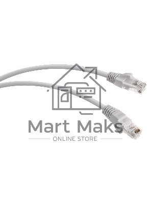 Патч-корд WRline WR-PC-RJ45-UTP-5E-0.3-GY UTP RJ-45 вил.-вилка RJ-45 cat.5e 0.3м серый LSZH (уп.:1шт)