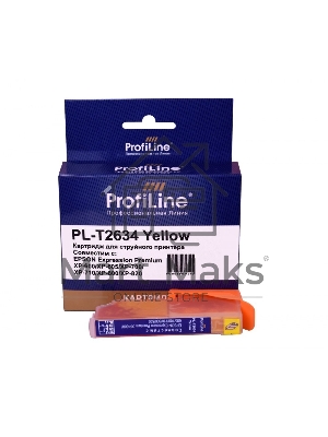 Картридж струйный ProfiLine PL-T2634 для принтеров Epson Expression Premium XP-600/XP-605/XP-700/XP-710/XP-800/XP-820 с чернилами Yellow