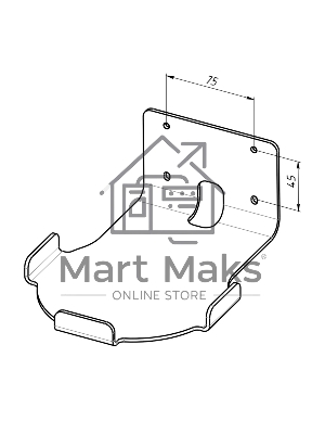 Кронштейн для Xbox Series X, настенный, черный Rexant
