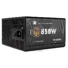 Блок питания Thermalright, 850W 80+ Gold (ATX, 3.1, PCIe 5.1, Non-modular, 1x24(20+4)pin, 1xCPU 8(4+4)pin, 2xPCIe*2 8(6+2)pin, 5xSATA3, 1x12+4pin (12VHPWR PCIe 5.1 12+4pin 600mm), 3xMOLEX4pin, Active, 120x120мм, 150x140x86mm, APFC, black)