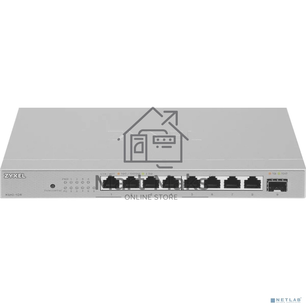 Коммутатор Zyxel XMG-108-ZZ0101F 8x2.5Гбит/с 1SFP+ неуправляемый
