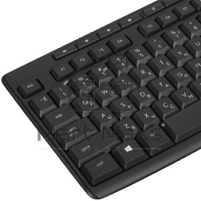 Комплект клавиатура+мышь Logitech MK295 беспроводной, USB, чёрный