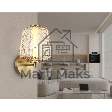 Настенный светодиодный светильник Ambrella light LH30108 SB/TI бронза/янтарь 8W 3000K 140*190*285