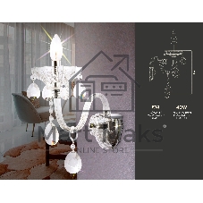 Светильник Ambrella light TR4911 CH/CL хром/прозрачный E14 max 40W 294*160*246
