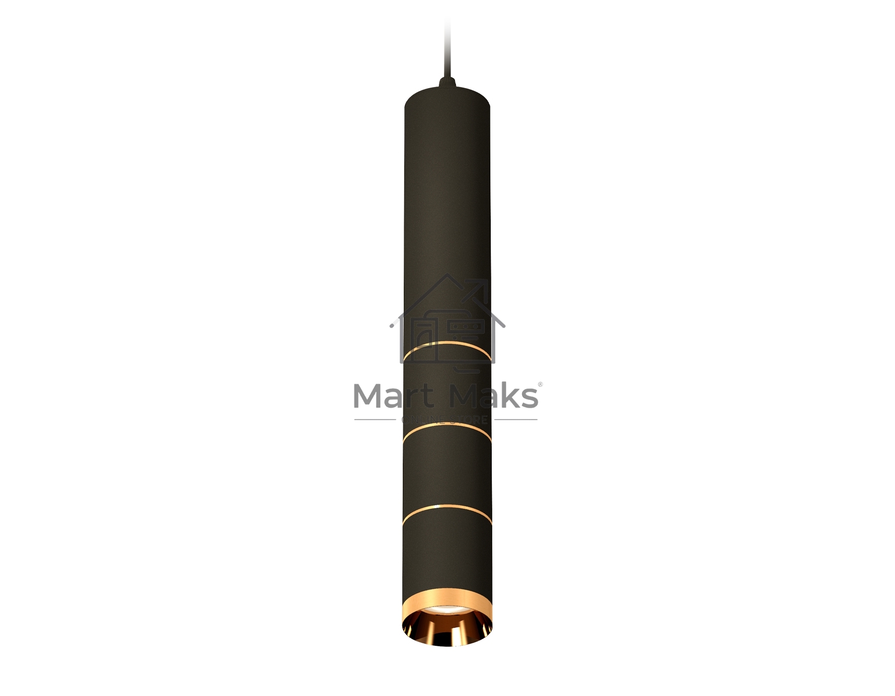 Светильник Ambrella Light XP6302050 SBK/PYG черный песок/золото желтое полированное MR16 GU5.3