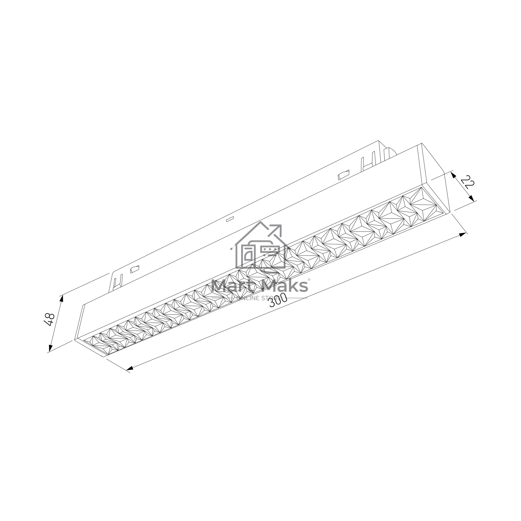 Трековый светильник Slim Magnetic 10W 4000K (черный) 85530/01