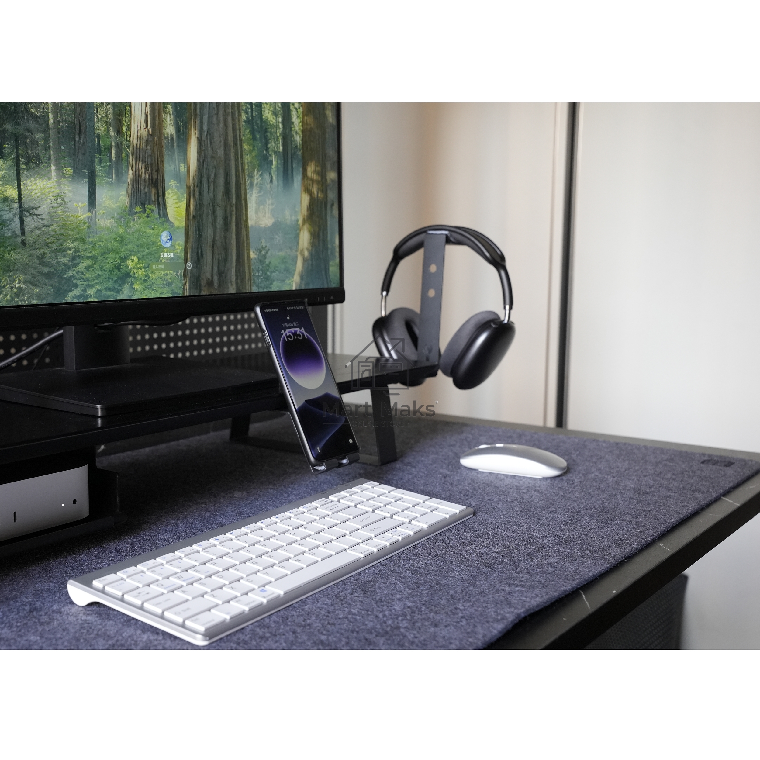 Коврик для мыши Mouse pad GEEK NOOK 100 х50CM Dark Gray Felt