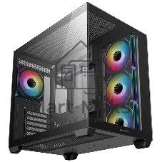Компьютерный корпус Deepcool CG530 4F черный без БП ATX 2x120мм 2x140мм 2xUSB 2.0 1xUSB 3.0 audio bott PSU