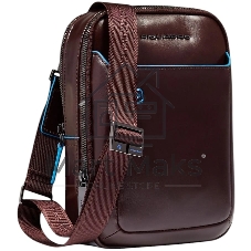 Сумка кросс-боди мужская Piquadro Blue Square CA6811B2/MO коричневая натур.кожа