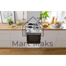 Плита комбинированная Gorenje GK5A12WG белый, конфорок 2 газовых и 2 электрических, духовка 68 л, 50 см x 85 см x 59.4 см