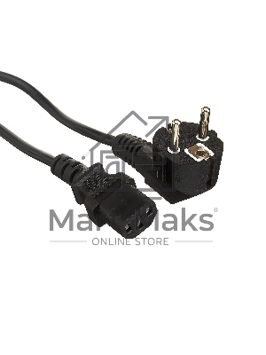 Кабель питания ExeGate Power PC-5P (Евровилка угловая Schuko->С13) VDE-250V-3*0.75-CU, 10A, 5м