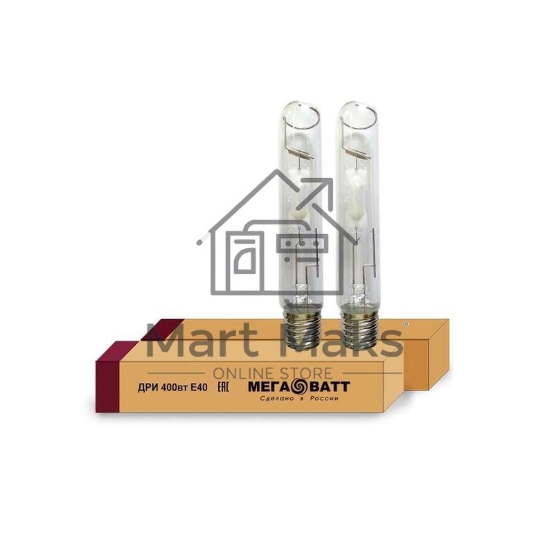 Лампа газоразрядная металлогалогенная ДРИ 400/4000К E40 (25) МЕГАВАТТ 02973