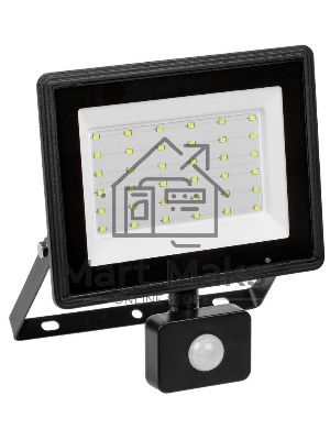 Прожектор Iek LPDO602-50-65-K02 СДО 06-50Д светодиодный черный с датчиком движения IP54 6500K