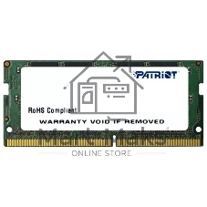 Оперативная память Patriot, DDR4, 8GB (1x8 GB), 2400 MHz, CL17, SO-DIMM