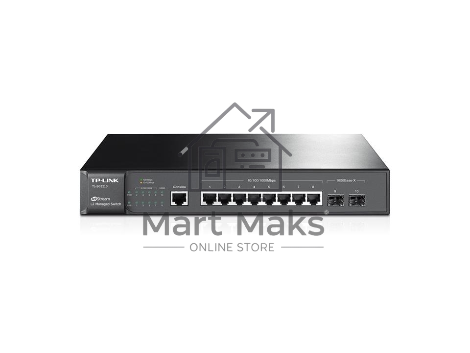 Коммутатор TP-Link SMB TL-SG3210 JetStream 8-Port Gigabit L2 Lite Managed Switch with 2 SFP Slots