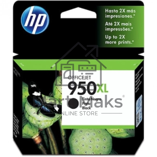 Картридж струйный HP 950XL CN045AE черный для HP OJ Pro 8100/8600 (2300стр.)