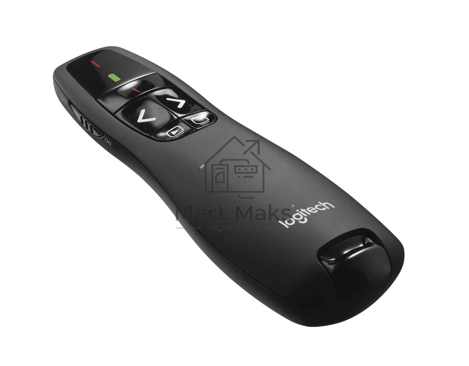 Презентер Logitech R400 черный, радиоканал, USB, кнопки - 5