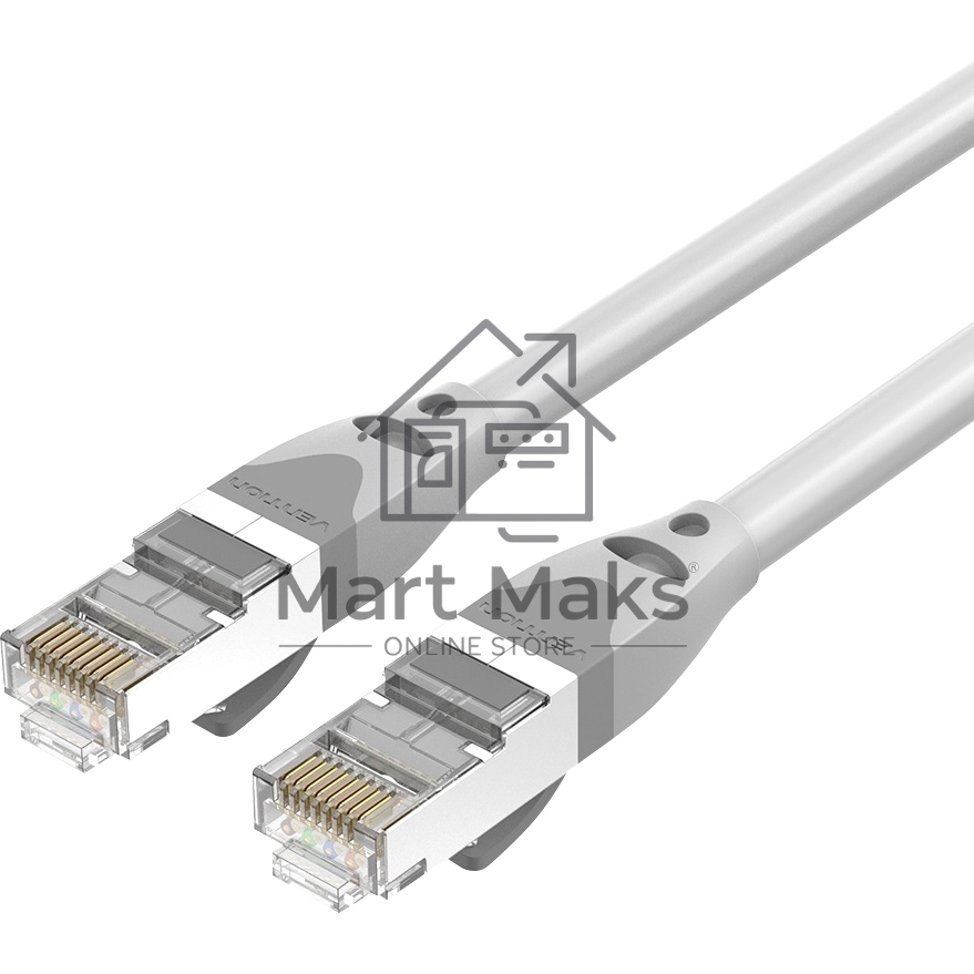 Патч-корд Vention прямой SFTP cat.6A, RJ45 - 0,5м. Серый