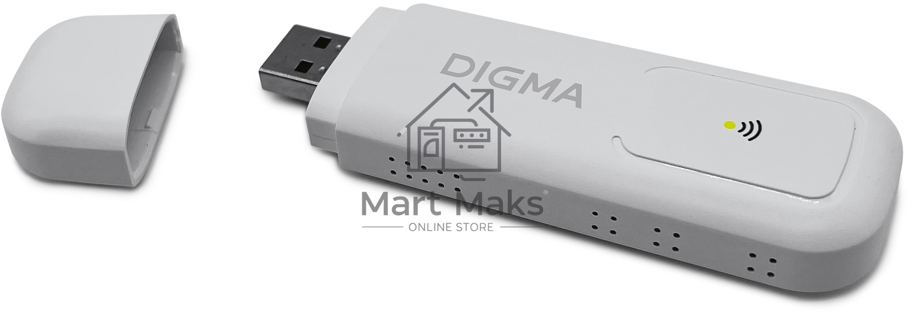 Модем 3G/4G Digma Dongle WiFi DW1960 USB Wi-Fi Firewall +Router внешний белый