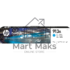 Картридж струйный HP 913A F6T77AE голубой для HP PW 352dw/377dw/Pro 477dw/452dw 3000 стр.