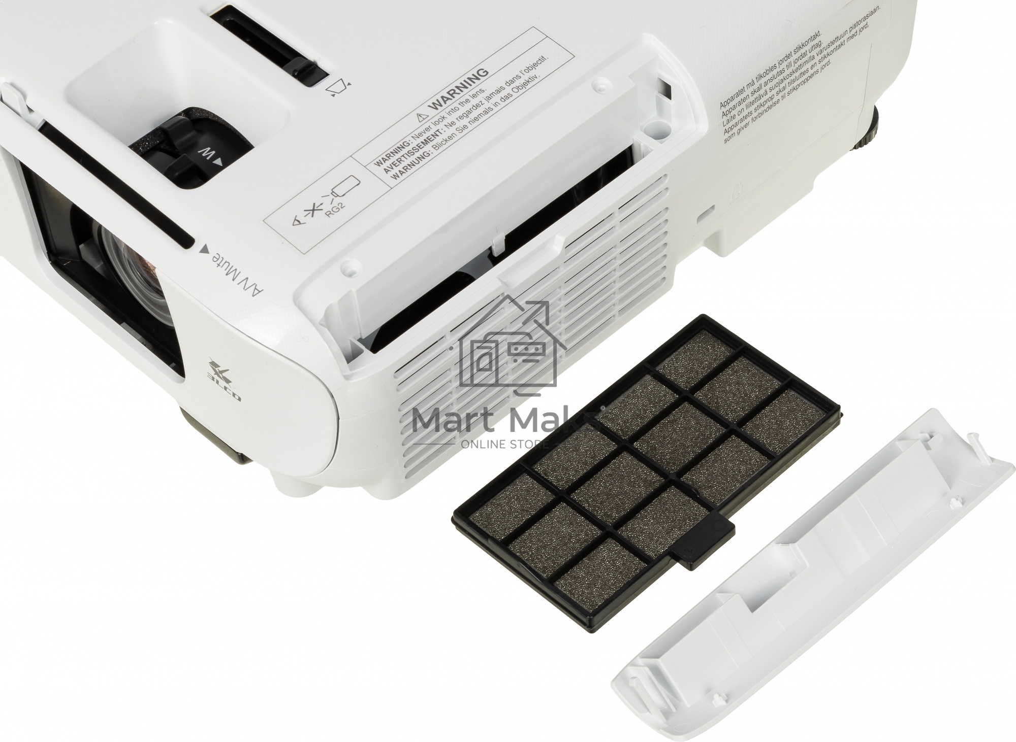 Проектор Epson EB-FH06 белый (LCD, 1920×1080, 3500Lm, 16000:1, 2.7 kg) (V11H974040)