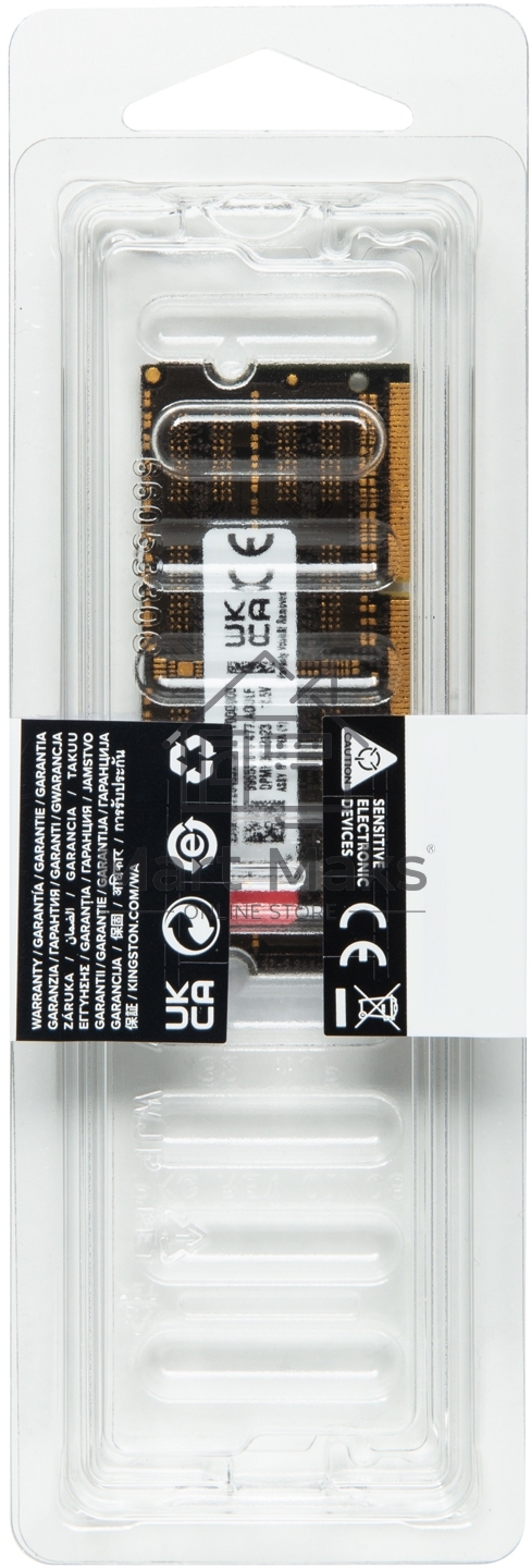 Оперативная память Kingston Fury Impact, DDR4, 16GB (1x16GB), 3200MHz, CL20, SO-DIMM