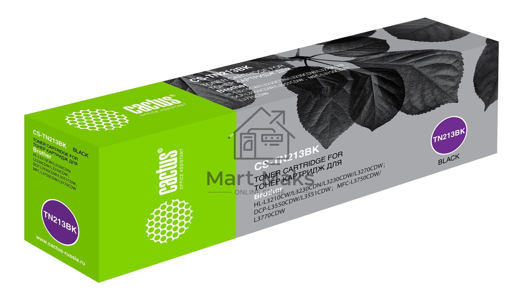 Картридж лазерный Cactus CS-TN213BK черный (1400стр.) для Brother HL 3230/DCP3550/MFC3770