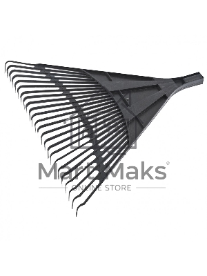 Грабли веерные пластиковые, 600 мм, 24 плоских зуба, без черенка, Россия Сибртех