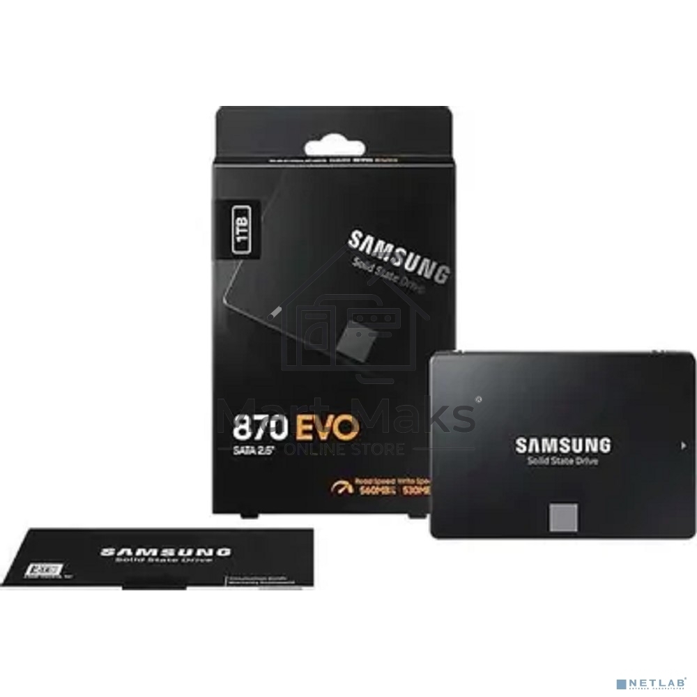 Накопитель SSD Samsung 870 EVO, 1TB, SATA III, 2.5