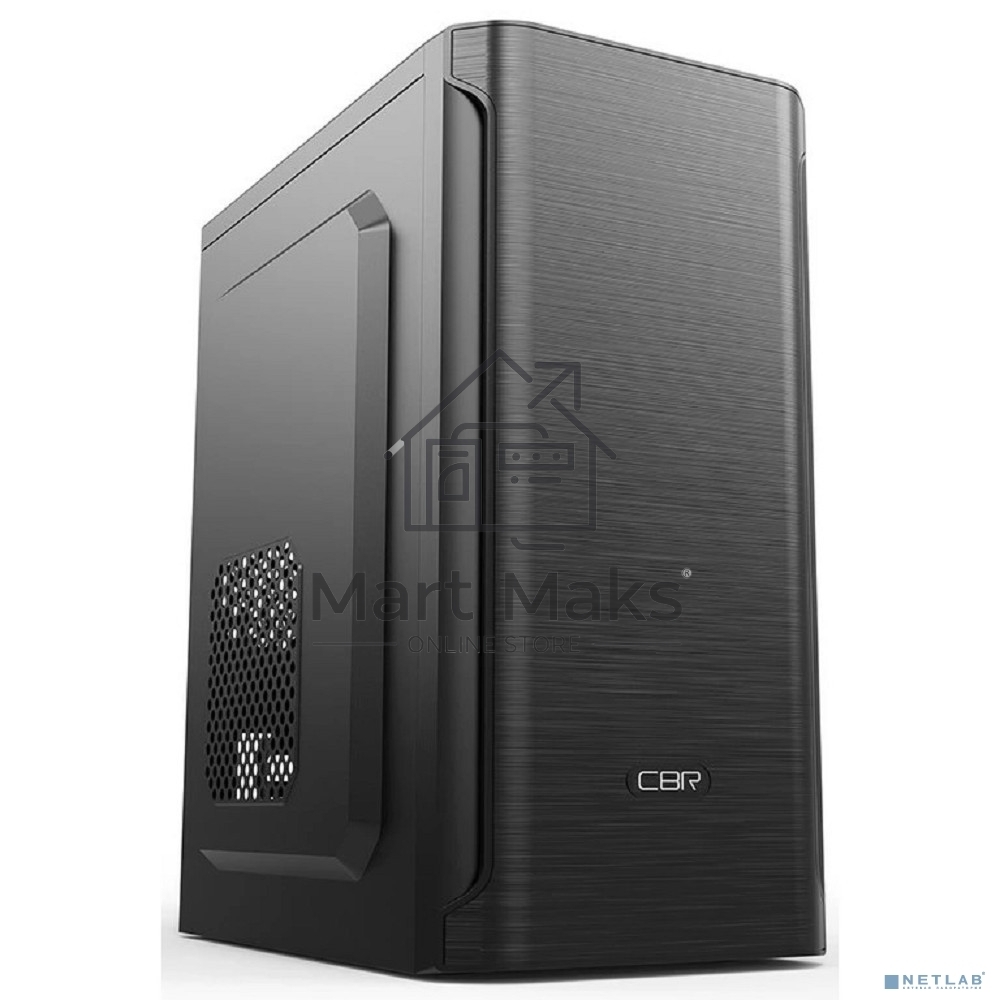 Компьютерный корпус CBR mATX Minitower MX10, c БП PSU-ATX450-08EC (450W/80mm), 2*USB 2.0, HD Audio+Mic, черный
