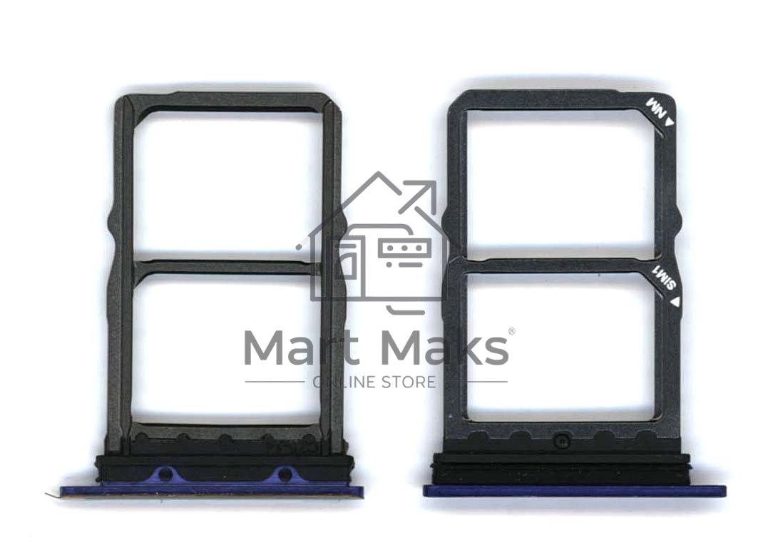 Лоток для SIM-карты Huawei Mate 20 синий